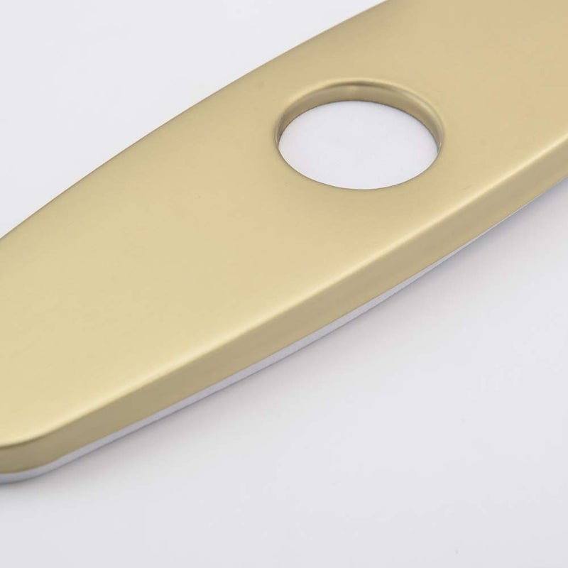 SHAMANDA 10-Inch Escutcheon Hole Cover Deck Plate for Bathroom Kitchen Sink Faucet Stainless Steel, Brushed Goldï¼ŒDP60001-3 - Image 3